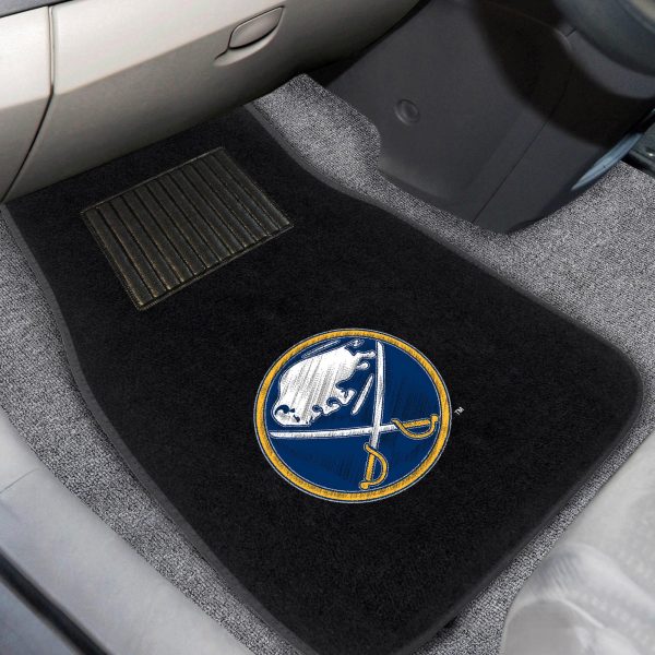 Buffalo Sabres 2 pc Embroidered Car Mat Set 17 x25.5  For Discount