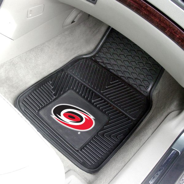 Carolina Hurricanes 2 pc Vinyl Car Mat Set 17 x27  Fashion