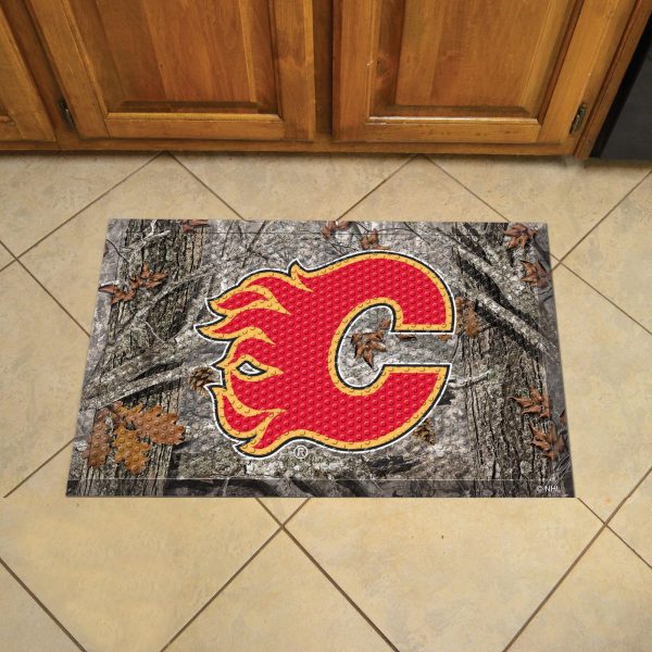 Calgary Flames Scraper Mat 19 x30  For Discount - Image 2