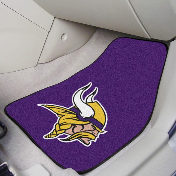 Minnesota Vikings 2 pc Carpet Car Mat Set 17 x27  Online now
