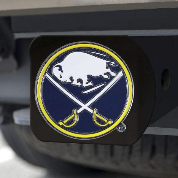 Buffalo Sabres Hitch Cover Color on Black 3.4 x4  Online Sale