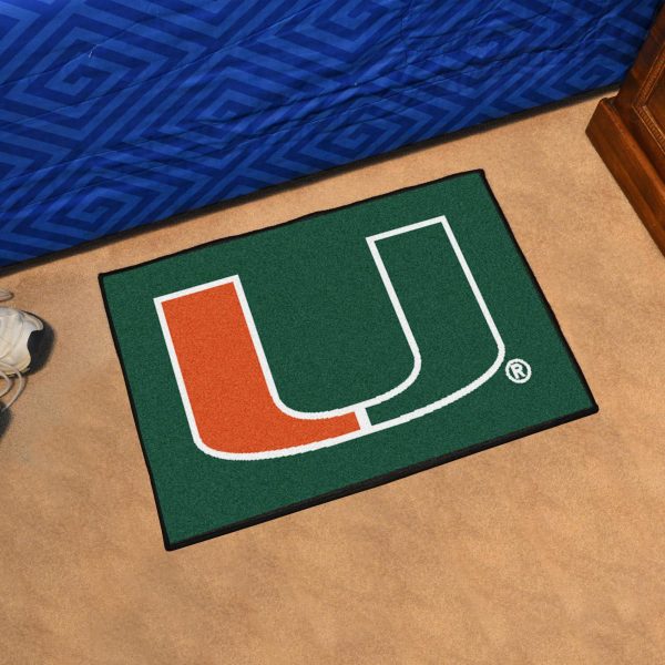 Miami Hurricanes Starter Mat 19 x30  Online now