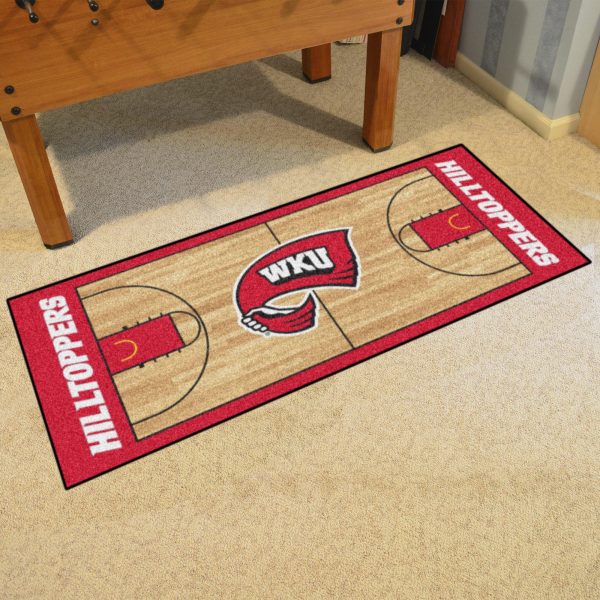 Western Kentucky Hilltoppers NCAA Basketball Runner 30 x72  Online Sale