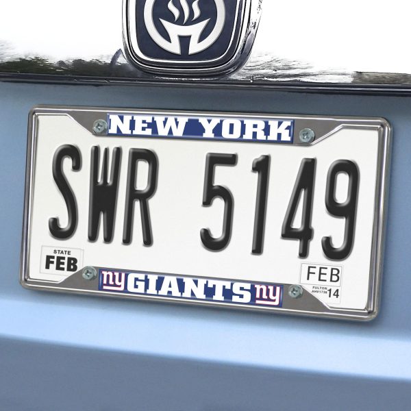 New York Giants License Plate Frame 6.25 x12.25  Sale