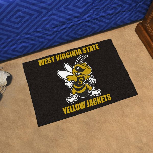West Virginia State Yellow Jackets Starter Mat 19 x30  For Sale