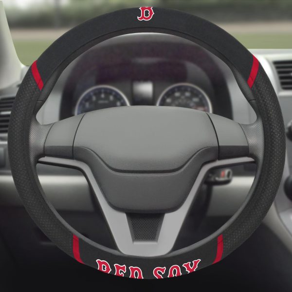 Boston Red Sox Steering Wheel Cover 15 x15  Online Sale