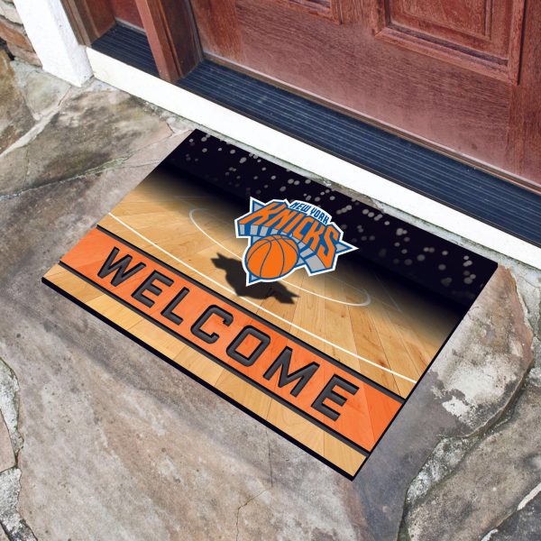 New York Knicks Crumb Rubber Door Mat 18 x30  on Sale