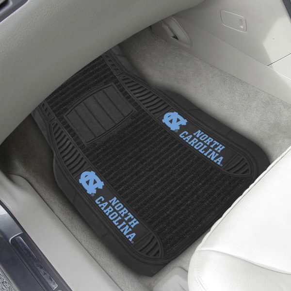 North Carolina Tar Heels 2 pc Deluxe Car Mat Set 21 x27  For Cheap