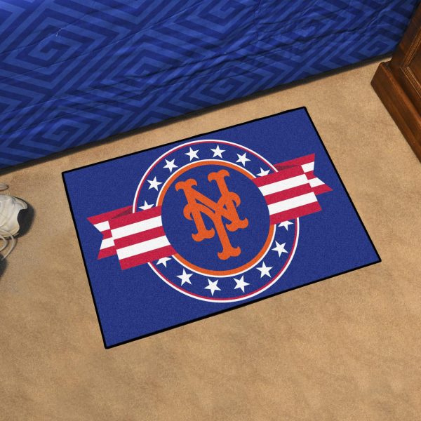 New York Mets Starter Mat Patriotic 19 x30  Supply
