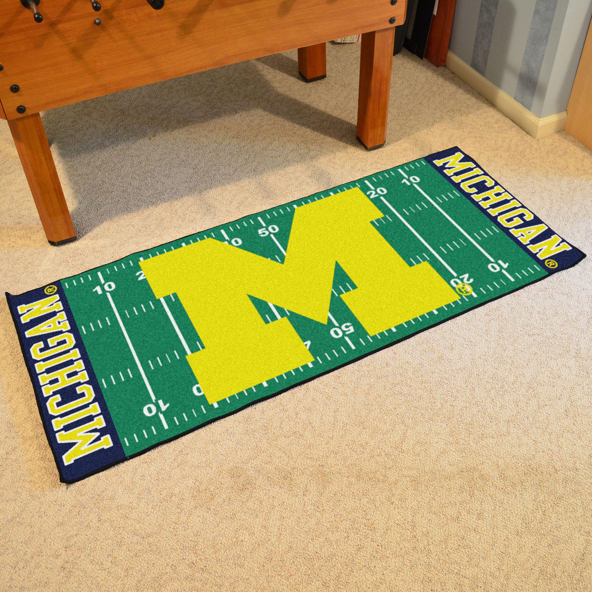 Michigan Wolverines Football Field Runner 30 x72  Cheap