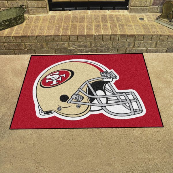 San Francisco 49ers All Star Mat 33.75 x42.5  For Sale