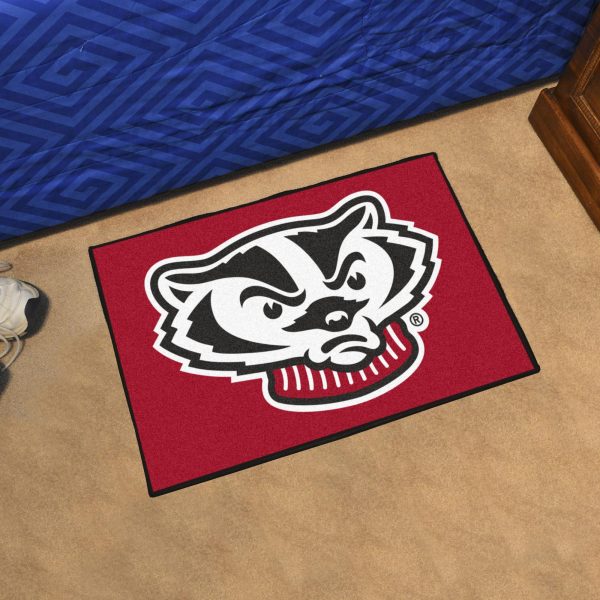 Wisconsin Badgers Starter Mat 19 x30  Online Hot Sale - Image 2