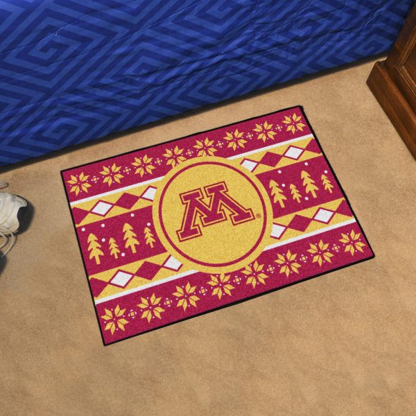Minnesota Golden Gophers Holiday Sweater Starter Mat 19 x30  For Discount