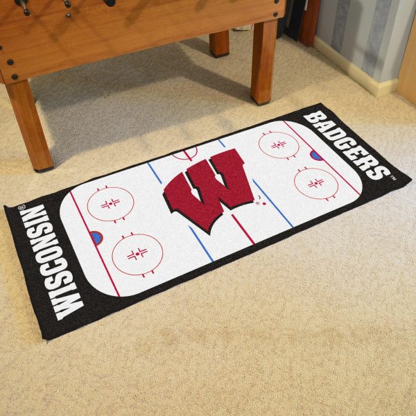 Wisconsin Badgers Rink Runner 30 x72  For Cheap