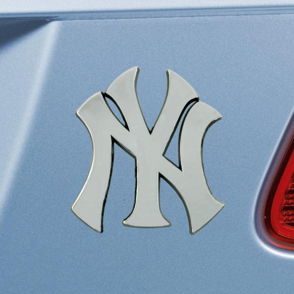 New York Yankees Chrome Emblem 3 x3.2  For Discount