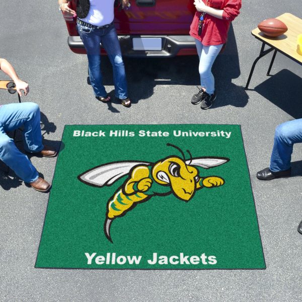 Black Hills State Tailgater Rug 5 x6  Supply