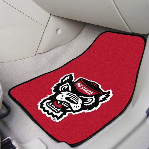 North Carolina State Wolfpack 2 pc Carpet Car Mat Set 17 x27  Online Hot Sale
