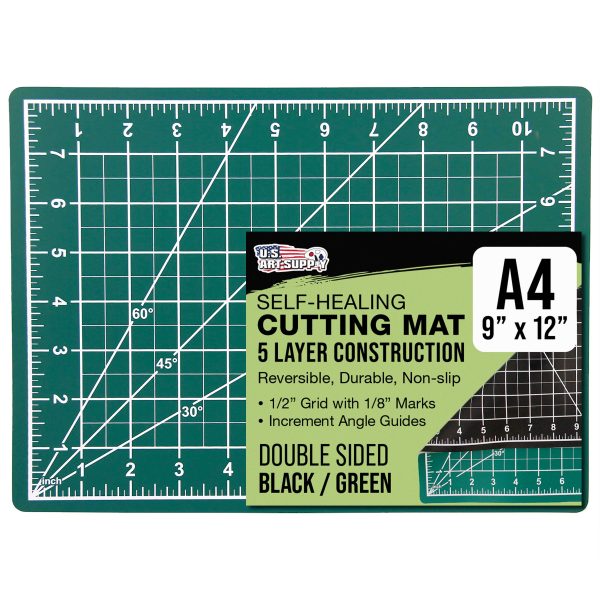 9  x 12  Green Black Professional Self Healing 5-Ply Double Sided Durable Non-Slip Cutting Mat Great for Scrapbooking Quilting Sewing Arts Crafts Discount