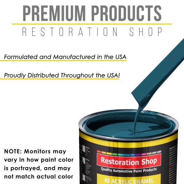 Transport Blue Acrylic Enamel Auto Paint - Complete Quart Paint Kit - Professional Single Stage Automotive Car Truck Coating, 8:1 Mix Ratio 2.8 VOC Online Sale - Image 4