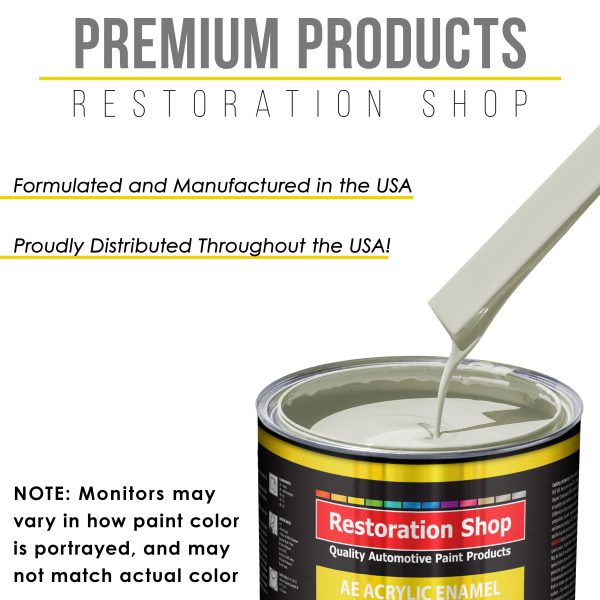 Arctic White Acrylic Enamel Auto Paint - Complete Quart Paint Kit - Professional Single Stage Automotive Car Truck Coating, 8:1 Mix Ratio 2.8 VOC Supply - Image 4