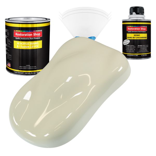 Grand Prix White Acrylic Enamel Auto Paint - Complete Quart Paint Kit - Professional Single Stage Automotive Car Truck Coating, 8:1 Mix Ratio 2.8 VOC Online