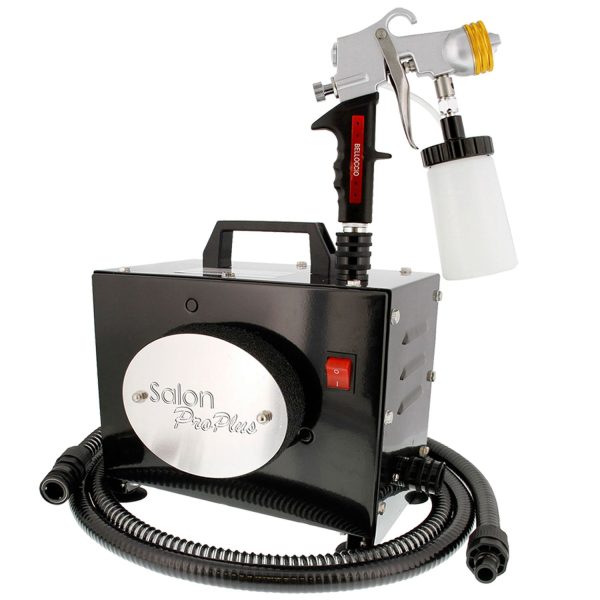 Salon Pro Plus T200-11, 2 Stage Turbine Sunless HVLP Spray Tanning System; Belloccio 4 Solution Variety Pack & Video For Cheap - Image 2