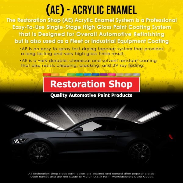 Performance Bright White Acrylic Enamel Auto Paint - Complete Quart Paint Kit - Pro Single Stage Automotive Car Truck Coating, 8:1 Mix Ratio 2.8 VOC Fashion - Image 3