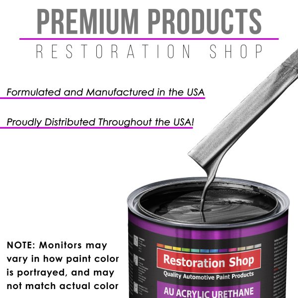 Black Metallic Acrylic Urethane Auto Paint - Complete Gallon Paint Kit - Professional Single Stage Automotive Car Truck Coating, 4:1 Mix Ratio 2.8 VOC For Cheap - Image 4