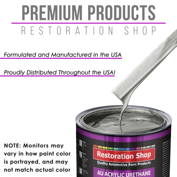 Brilliant Silver Firemist Acrylic Urethane Auto Paint (Complete Gallon Paint Kit) Pro Single Stage Automotive Car Truck Coating, 4:1 Mix Ratio 2.8 VOC Supply - Image 4