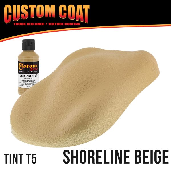 Shoreline Beige 2 Quart (1 8 Quart) Urethane Spray-On Truck Bed Liner Kit - Easily Mix, Shake & Shoot - Durable Textured Protective Coating Online Hot Sale - Image 2