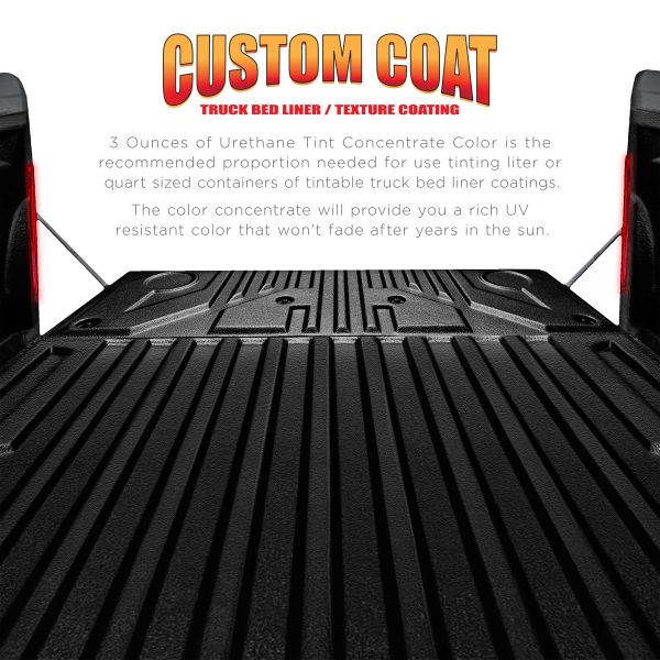3 oz (Black Metallic Color) Urethane Tint Concentrate for Tinting Truck Bed Liner Coatings Supply - Image 5