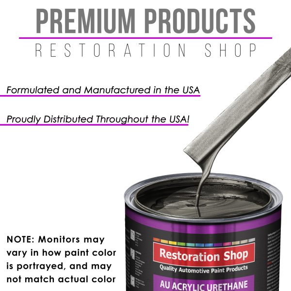 Anthracite Gray Metallic Acrylic Urethane Auto Paint - Complete Gallon Paint Kit - Pro Single Stage Automotive Car Truck Coating 4:1 Mix Ratio 2.8 VOC For Cheap - Image 4