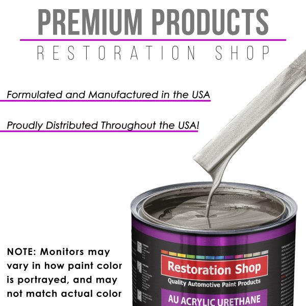 Bright Silver Metallic Acrylic Urethane Auto Paint (Complete Gallon Paint Kit) Professional Single Stage Automotive Car Coating, 4:1 Mix Ratio 2.8 VOC Cheap - Image 4