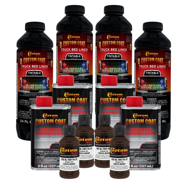 Dakota Brown 1 Gallon Urethane Spray-On Truck Bed Liner Kit -Easy Mixing, Just Shake, Shoot - Professional Durable Textured Protective Coating Hot on Sale