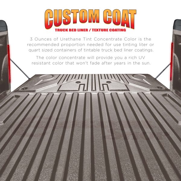 3 oz (Pewter Metallic Color) Urethane Tint Concentrate for Tinting Truck Bed Liner Coatings on Sale - Image 5