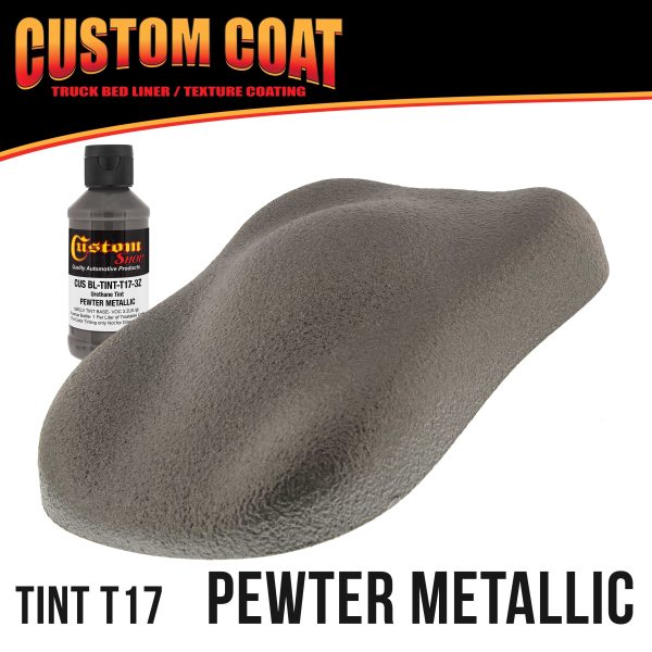 Pewter Metallic 1 Quart Urethane Spray-On Truck Bed Liner Kit - Easily Mix, Shake & Shoot - Professional Durable Textured Protective Coating For Discount - Image 2