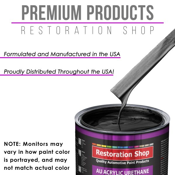 Black Sparkle Metallic Acrylic Urethane Auto Paint (Complete Gallon Paint Kit) Professional Single Stage Automotive Car Coating, 4:1 Mix Ratio 2.8 VOC Online Hot Sale - Image 4