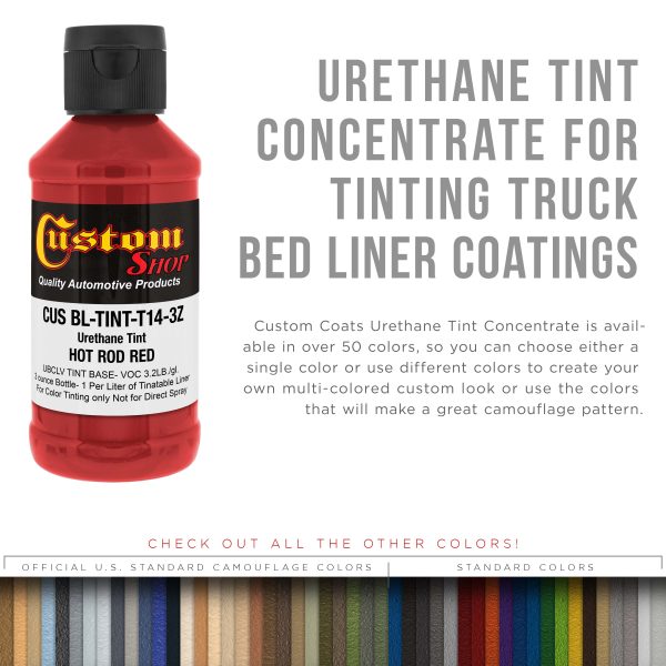 3 oz (Hot Rod Red Color) Urethane Tint Concentrate for Tinting Truck Bed Liner Coatings Hot on Sale - Image 3