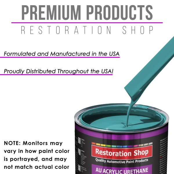 Bright Racing Aqua Acrylic Urethane Auto Paint - Complete Gallon Paint Kit - Professional Single Stage Automotive Car Coating, 4:1 Mix Ratio 2.8 VOC Online - Image 4