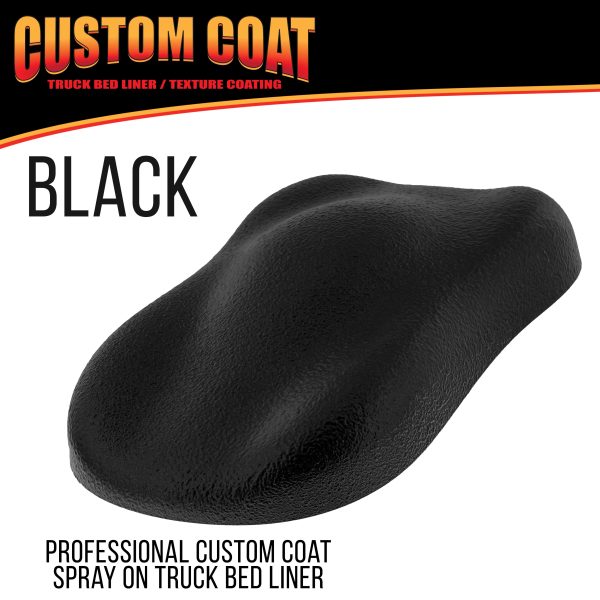 Black 2 Quart (1 8 Quart) Urethane Spray-On Truck Bed Liner Kit - Easy 3 to 1 Mix Ratio, Just Mix, Shake & Shoot - Durable Textured Protective Coating Online - Image 2