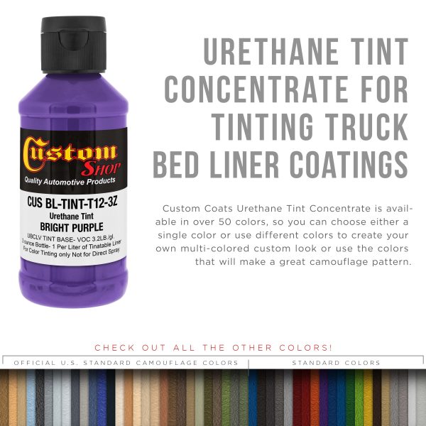 3 oz (Bright Purple Color) Urethane Tint Concentrate for Tinting Truck Bed Liner Coatings Hot on Sale - Image 3